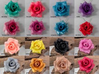 rose pendant color options
